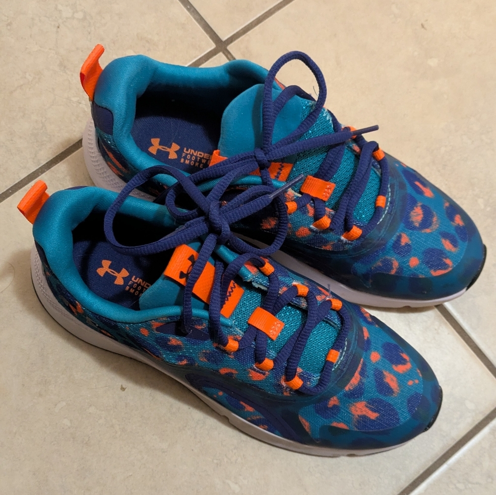 Under Armour Teal and Orange Sneakers
